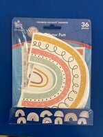 We Belong Rainbow Fun Cutouts 36pk