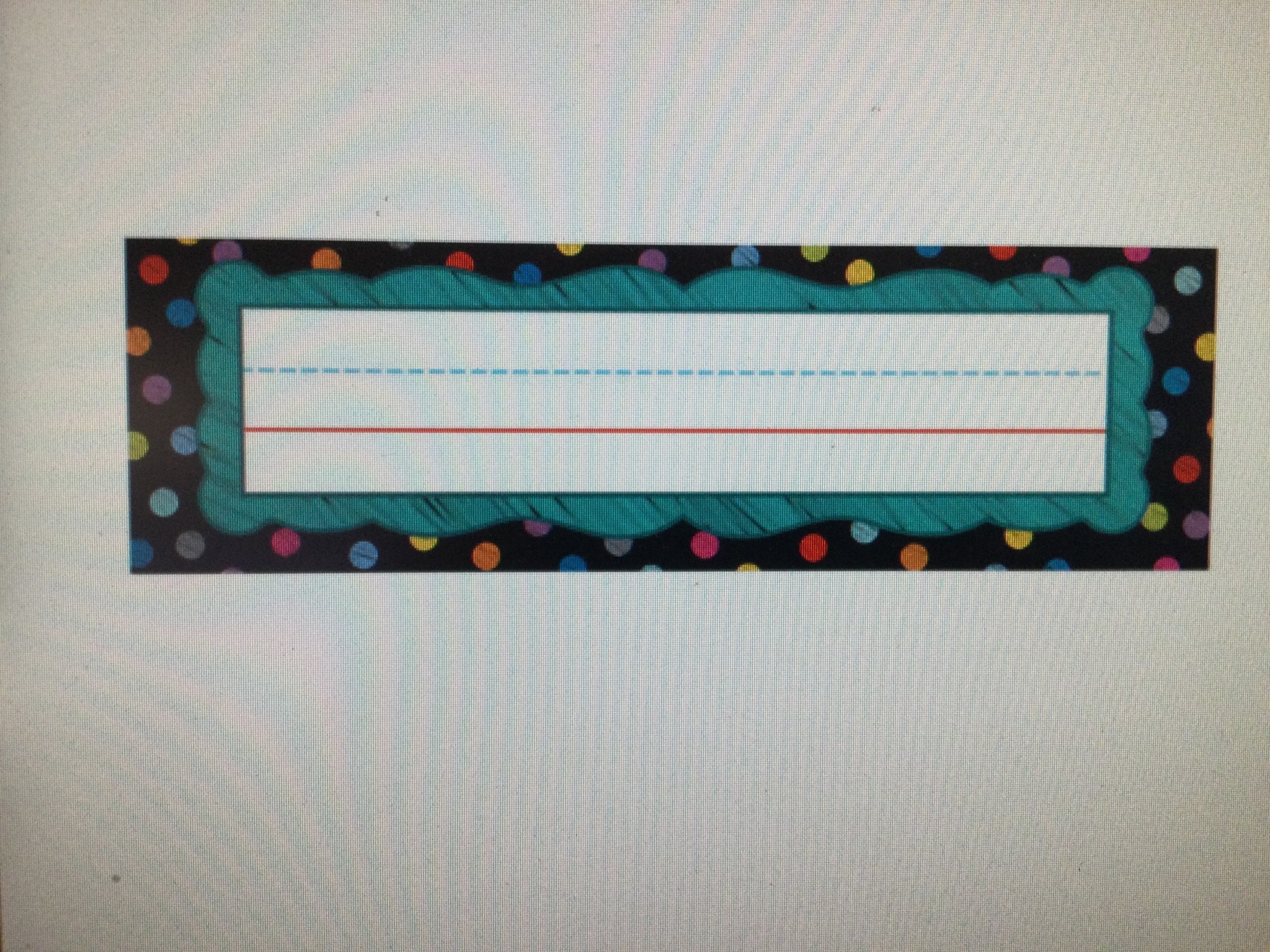 Colorful Chalkboard Nameplates School Spot