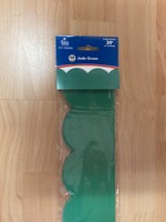 Grow Together Jade Green Scalloped Border 39'