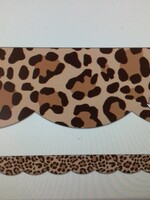 Schoolgirl Style Simply Safari Leopard Scalloped Border