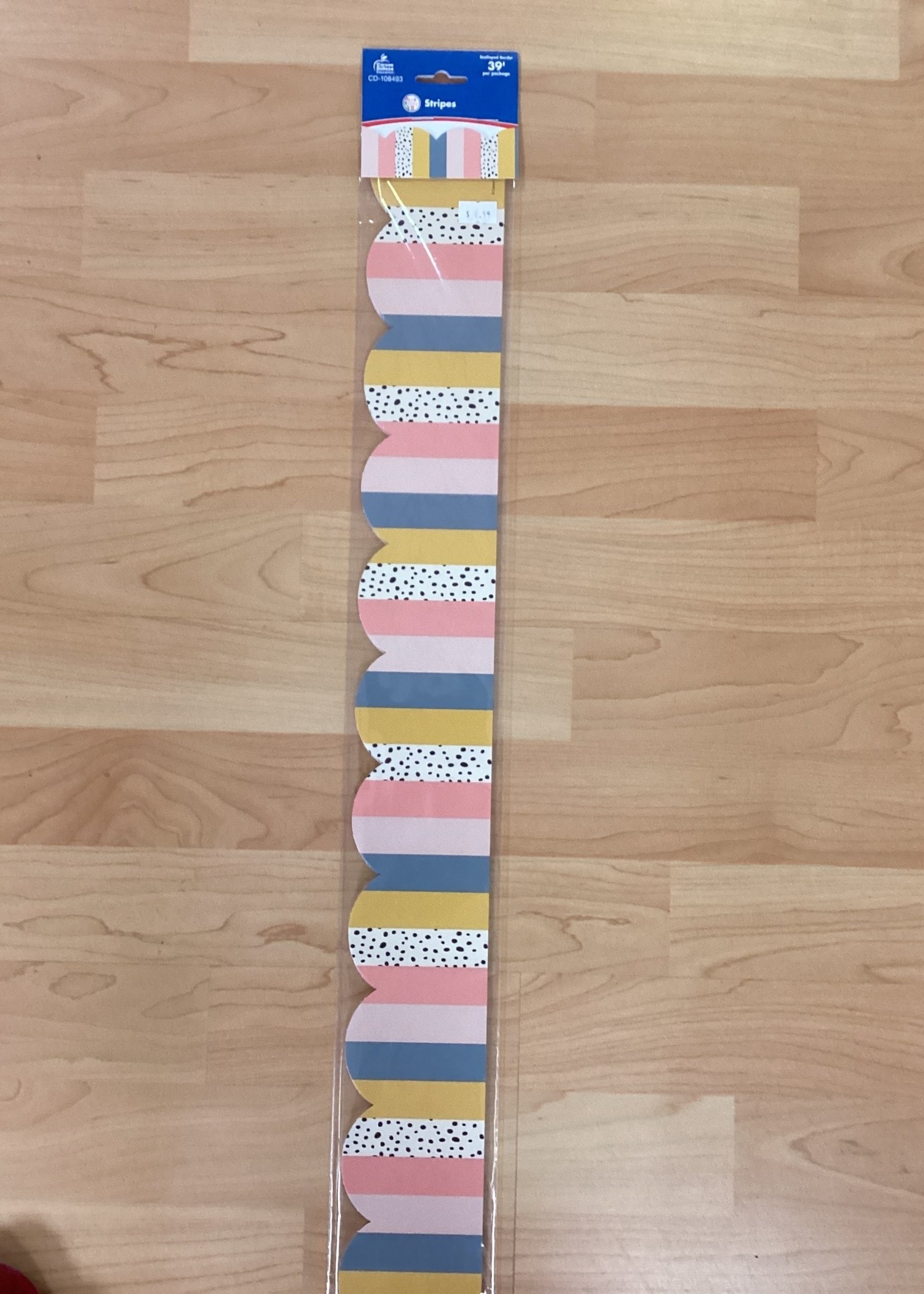 We Belong Stripes Scalloped Border 39'