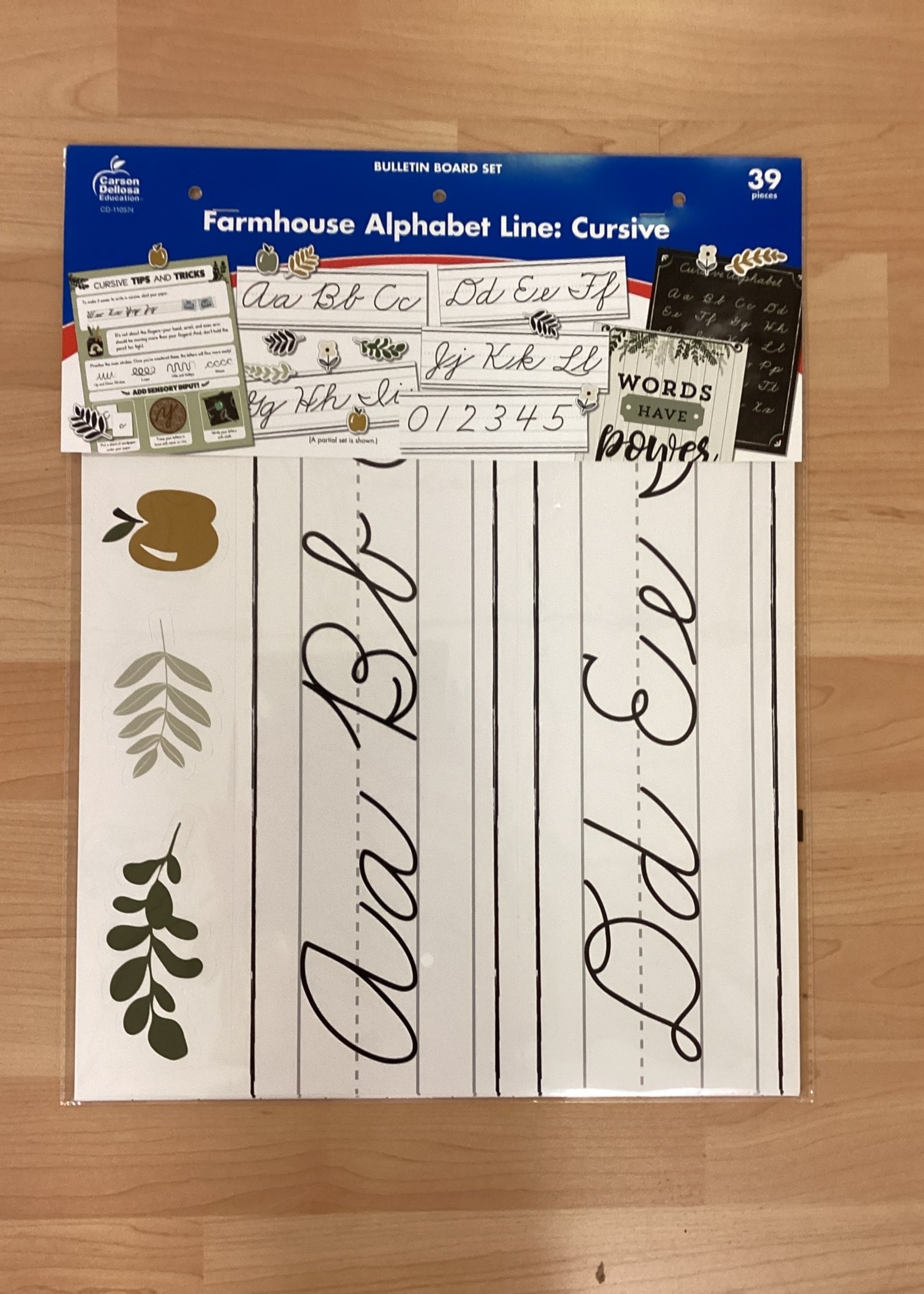 Farmhouse Alphabet Line: Cursive