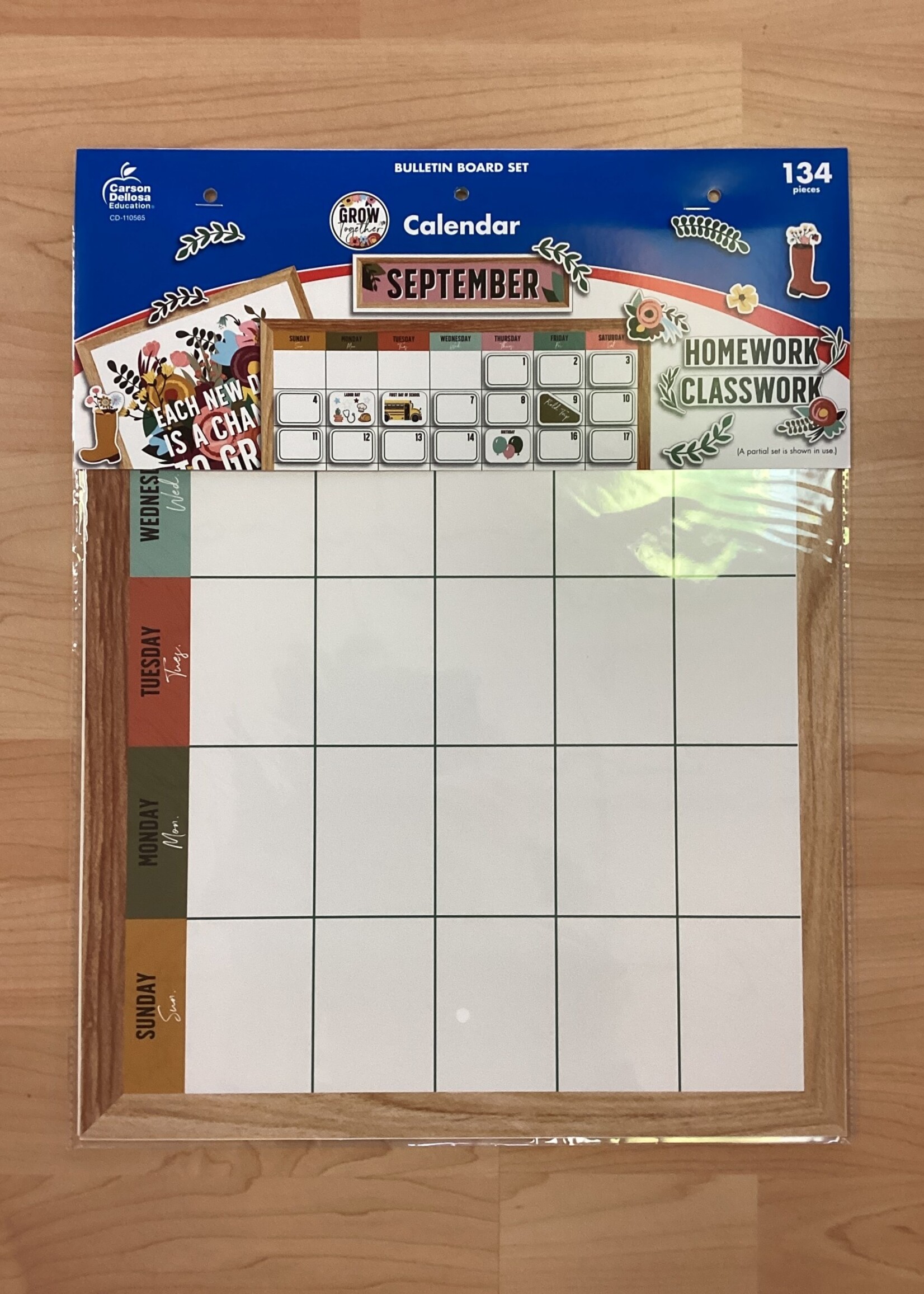 Grow Together Calendar Bulletin Board Set