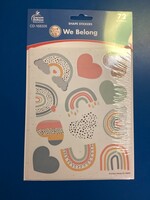 We Belong Shape Stickers