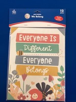 We Belong Motivational Mini Posters 12pc