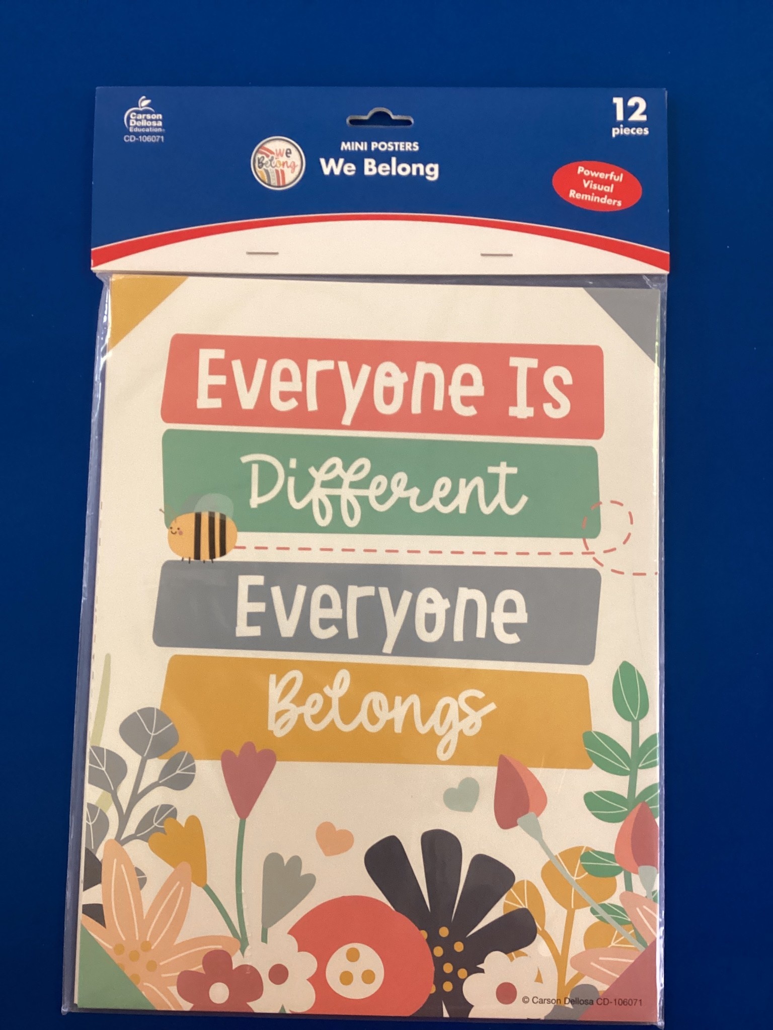 We Belong Motivational Mini Posters 12pc - School Spot