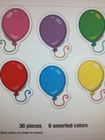 Balloons Mini Cutouts 36pc
