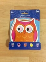 Colorful Owls Cutouts 36pc