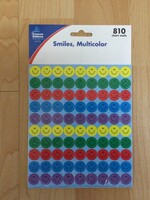 Multicolor Mini Smiley Face Stickers 810pc