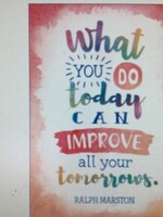 What You Do Today Poster Watercolor What You Do Today Poster