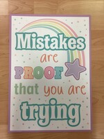 Pastel Pop Mistakes Are Proof That You Are Trying Poster