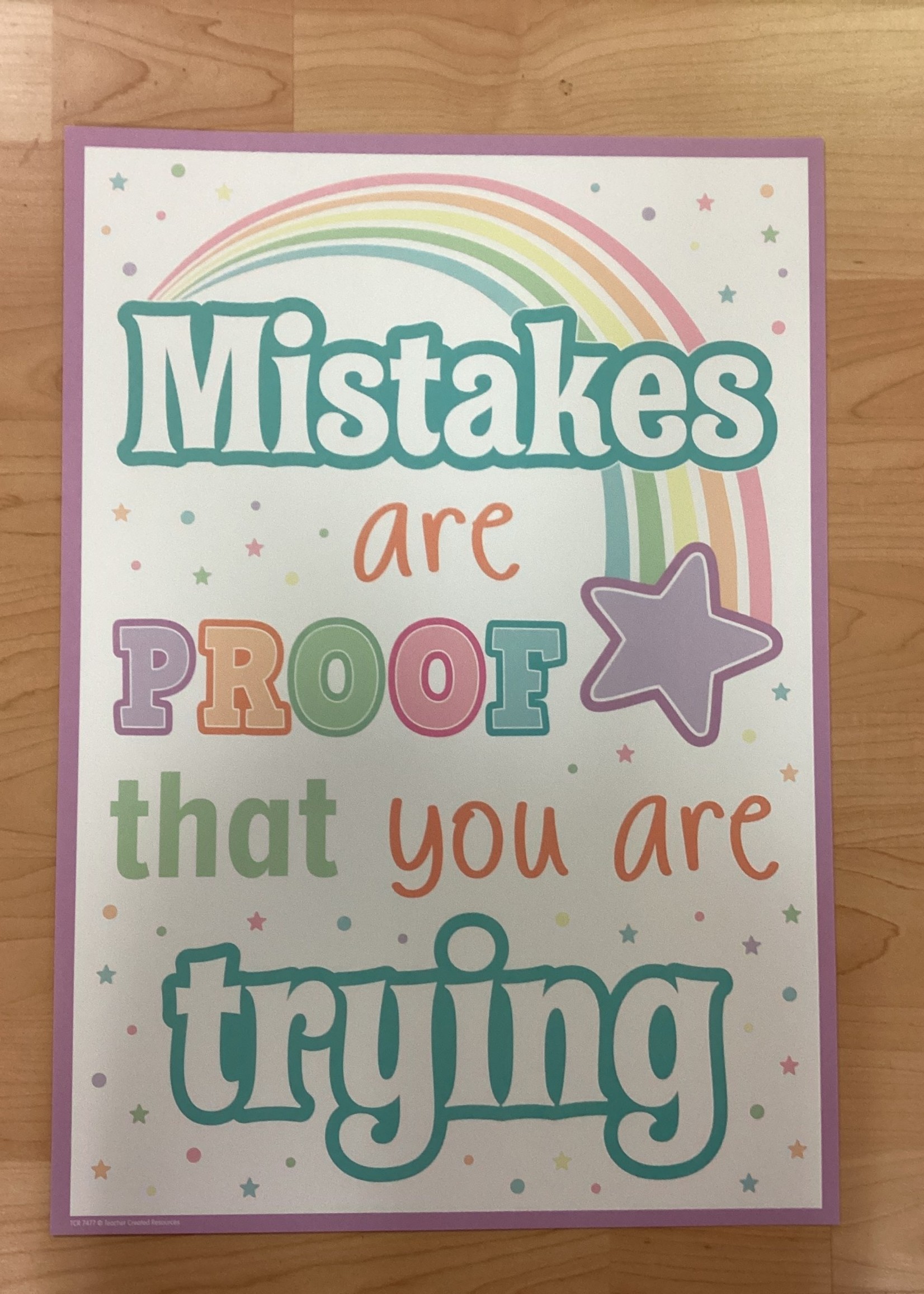 Pastel Pop Mistakes Are Proof That You Are Trying Poster