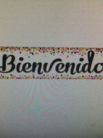 Confetti Bienvenidos Banner