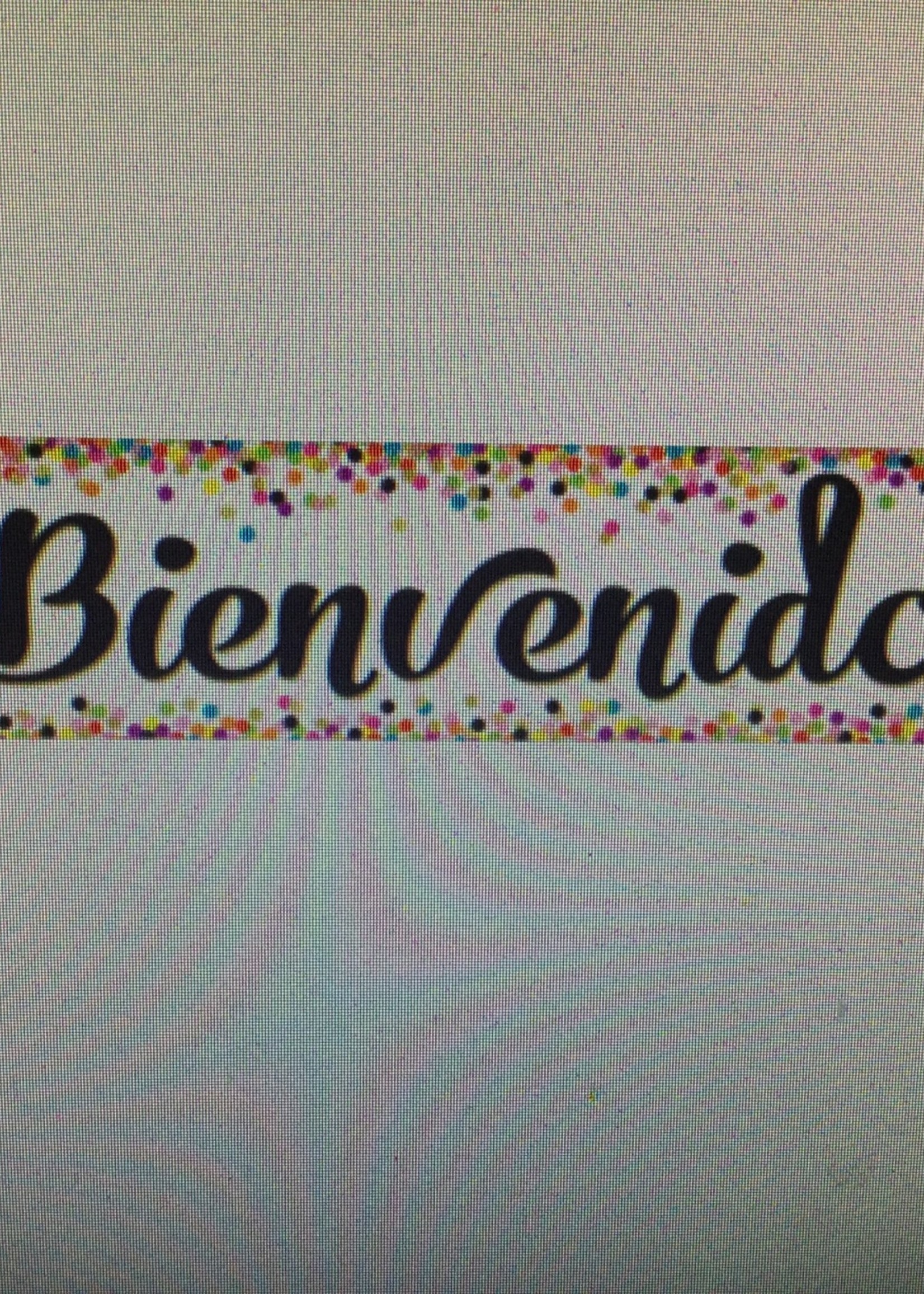 Confetti Bienvenidos Banner