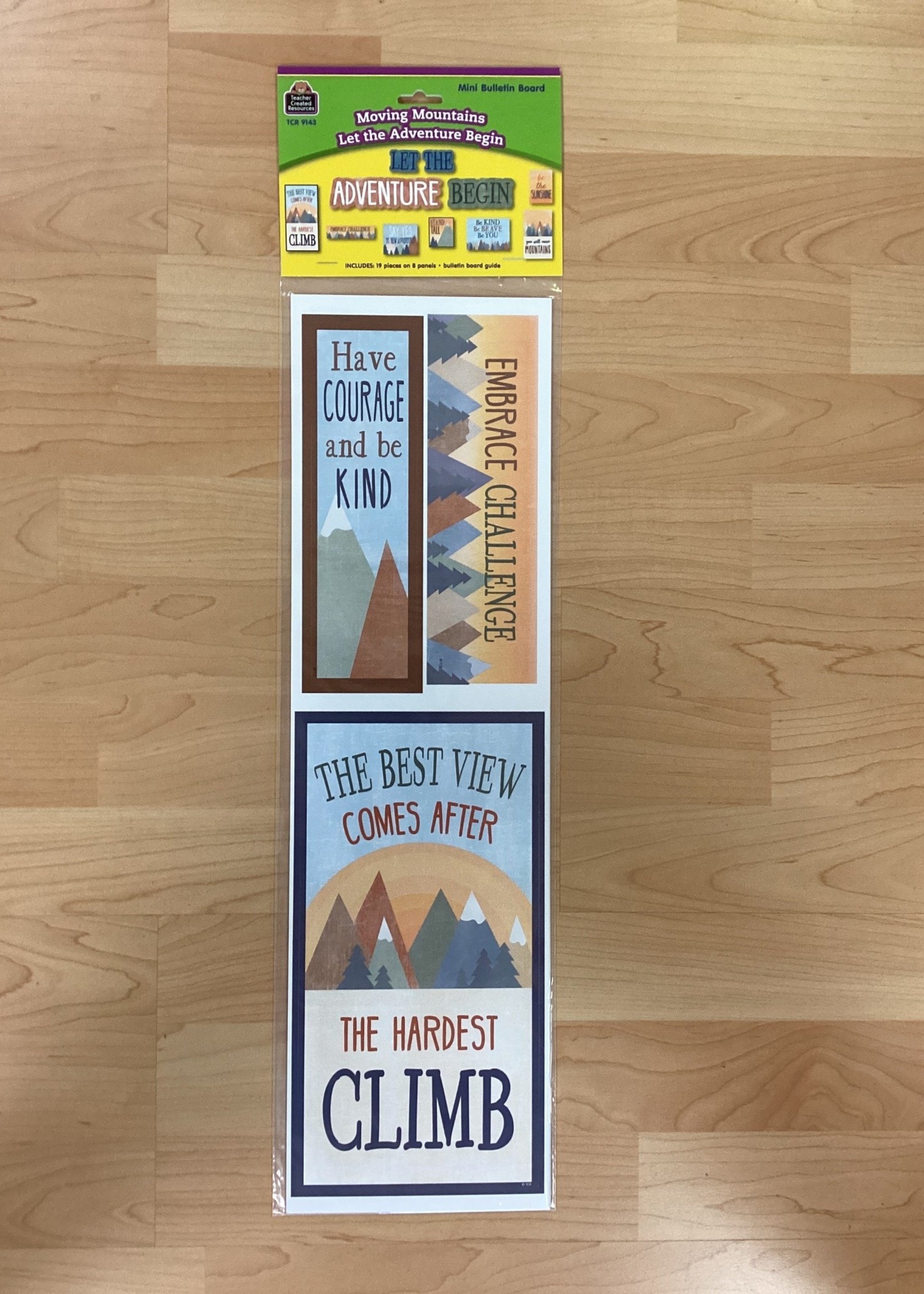 Moving Mountains Let the Adventure Begin Mini Bulletin Board