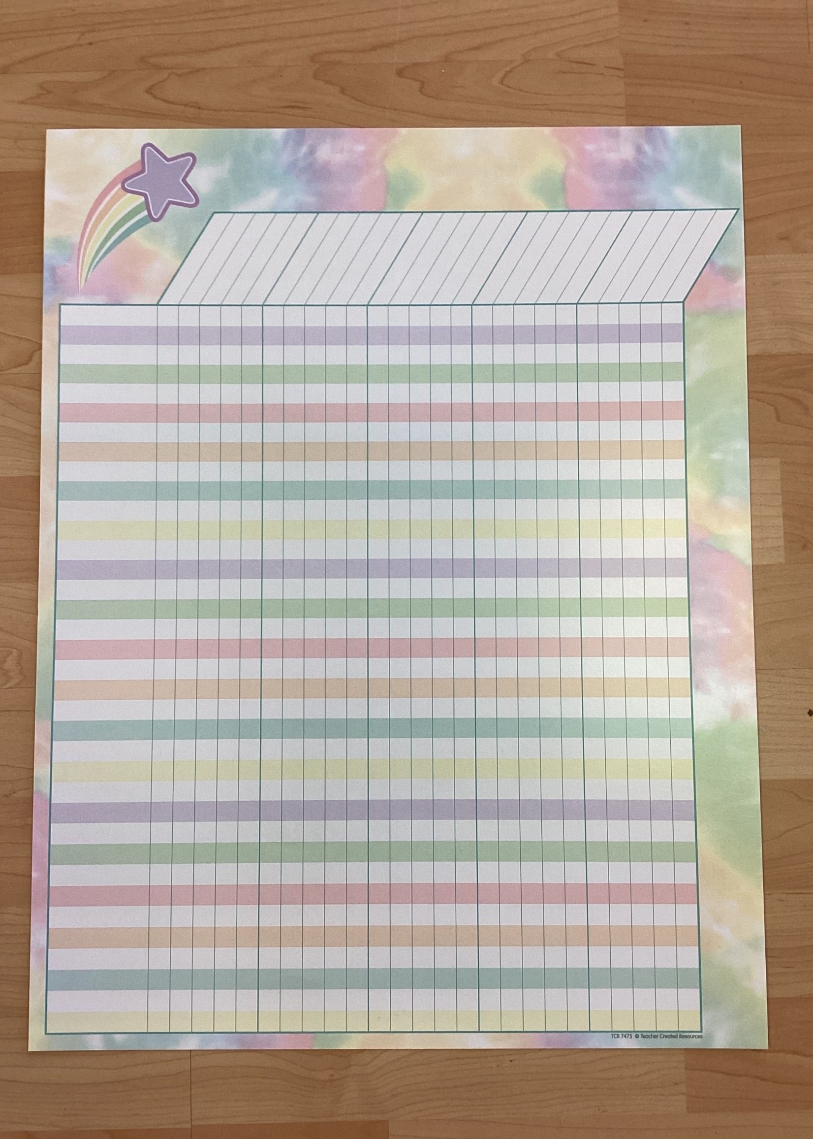 Pastel Pop Incentive Chart