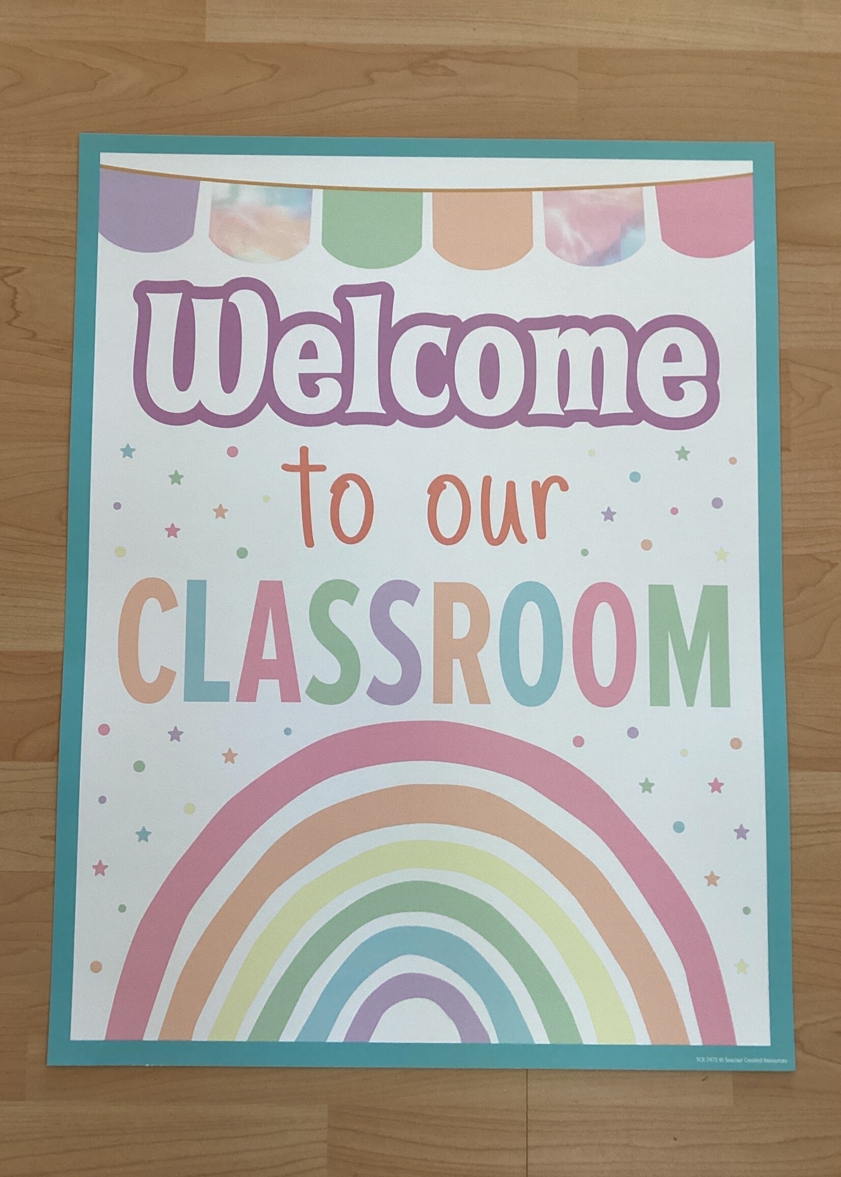 Pastel Pop Welcome Chart