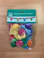 Colorful Poms & Tassels 60"