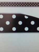 Black Polka Dots Magnetic Strips 12'