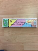 Dry Erase Word Strips Asst Colors 30 pk