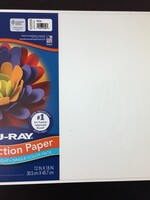 White 12" x 18" Tru-Ray Construction Paper 50 sheets