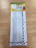 Black Painted Dots 7-Pocket Chart