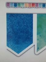 Watercolor Pennant Border Watercolor Pennant Border 35'