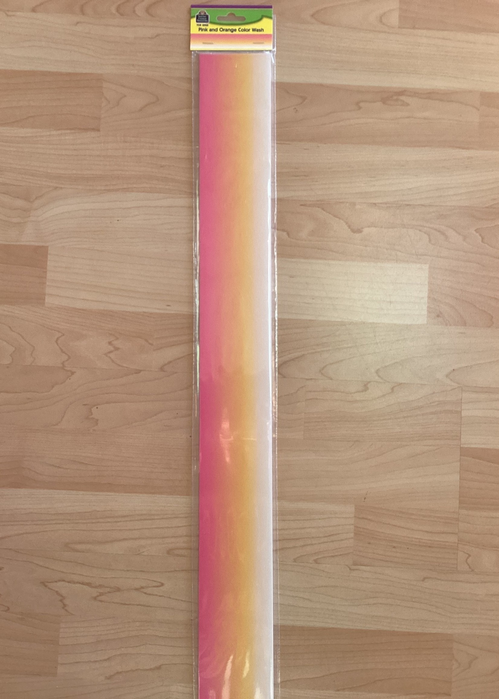 Pink & Orange Color Wash Border 35'