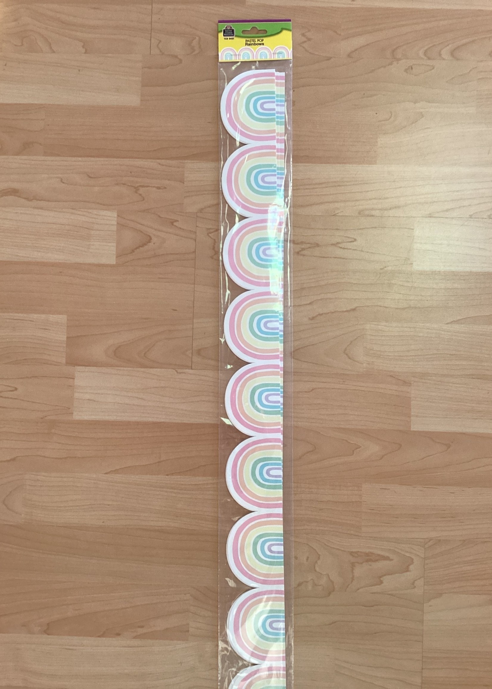 Pastel Pop Rainbows Border