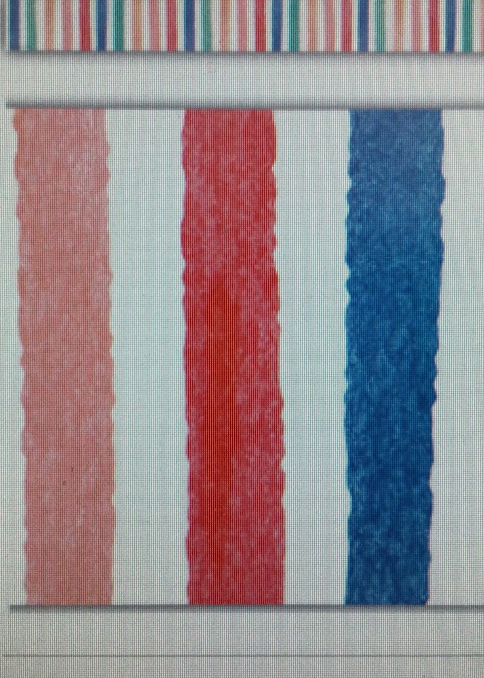 Watercolor Stripes Straight Bor Watercolor Stripes Straight Border 35'
