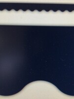 Navy Scalloped Border 35'