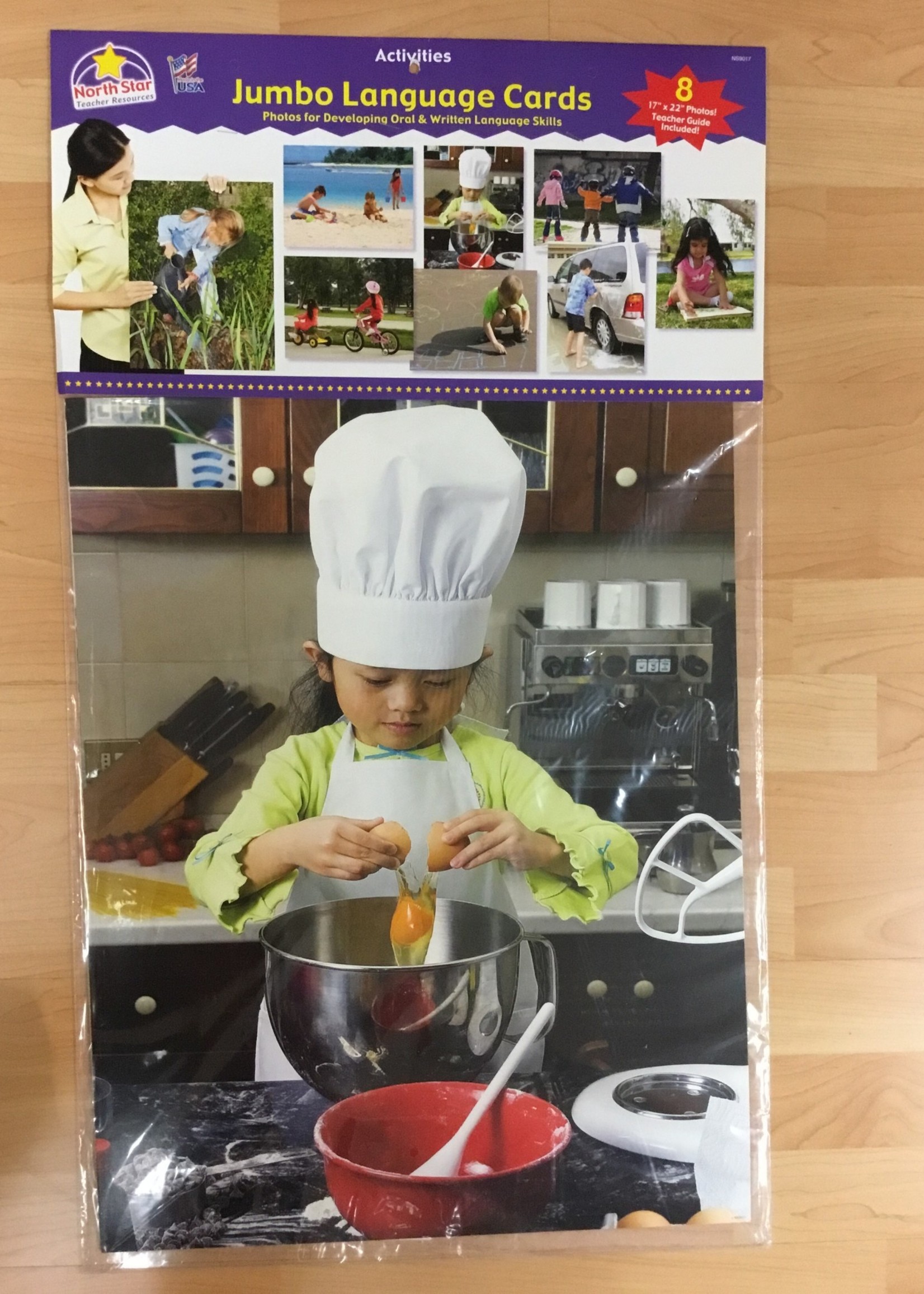 Jumbo Language Cards Bulletin Board 8pc