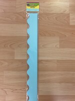 Pastel Blue  Scalloped Border 35'