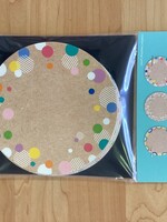 Colorful Kraft Cards Cutouts 36pc