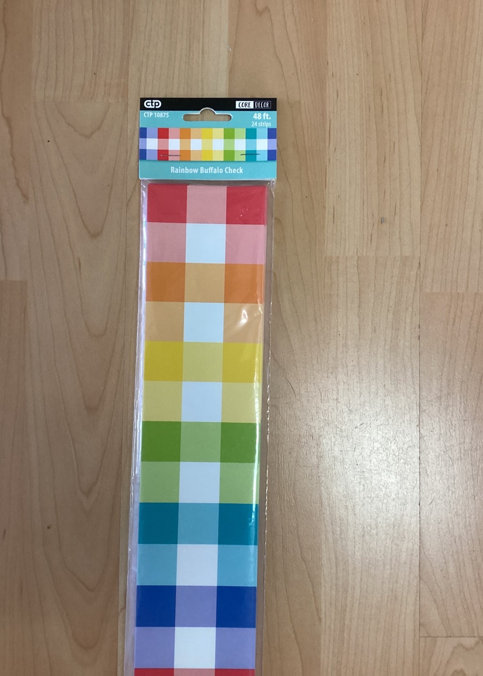 Rainbow Buffalo Check EZ Border 48'