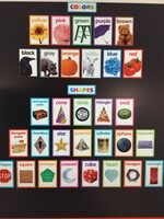 Shapes & Colors Cards Bulletin Board Set