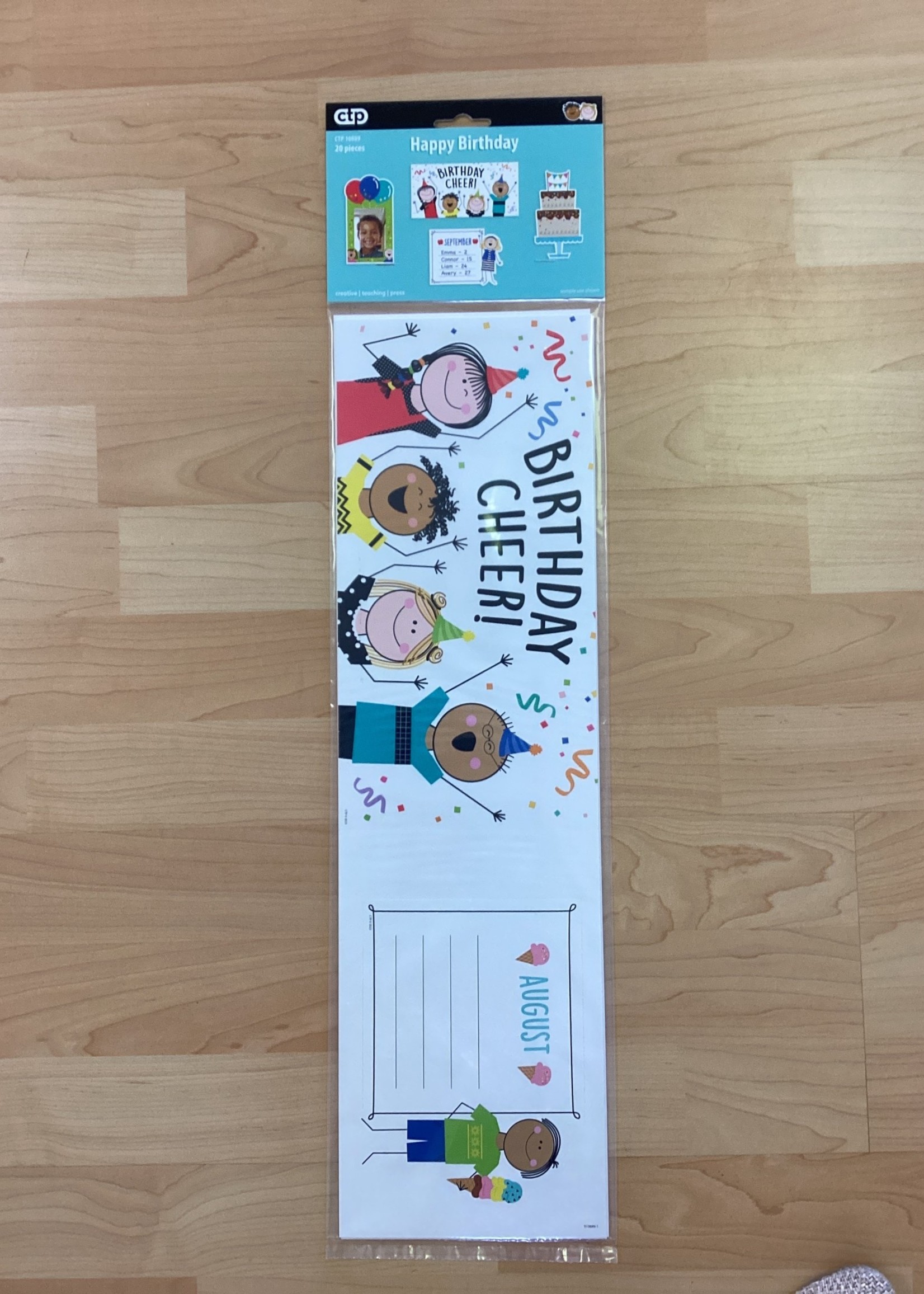Stick Kids Happy Birthday Mini Bulletin Board