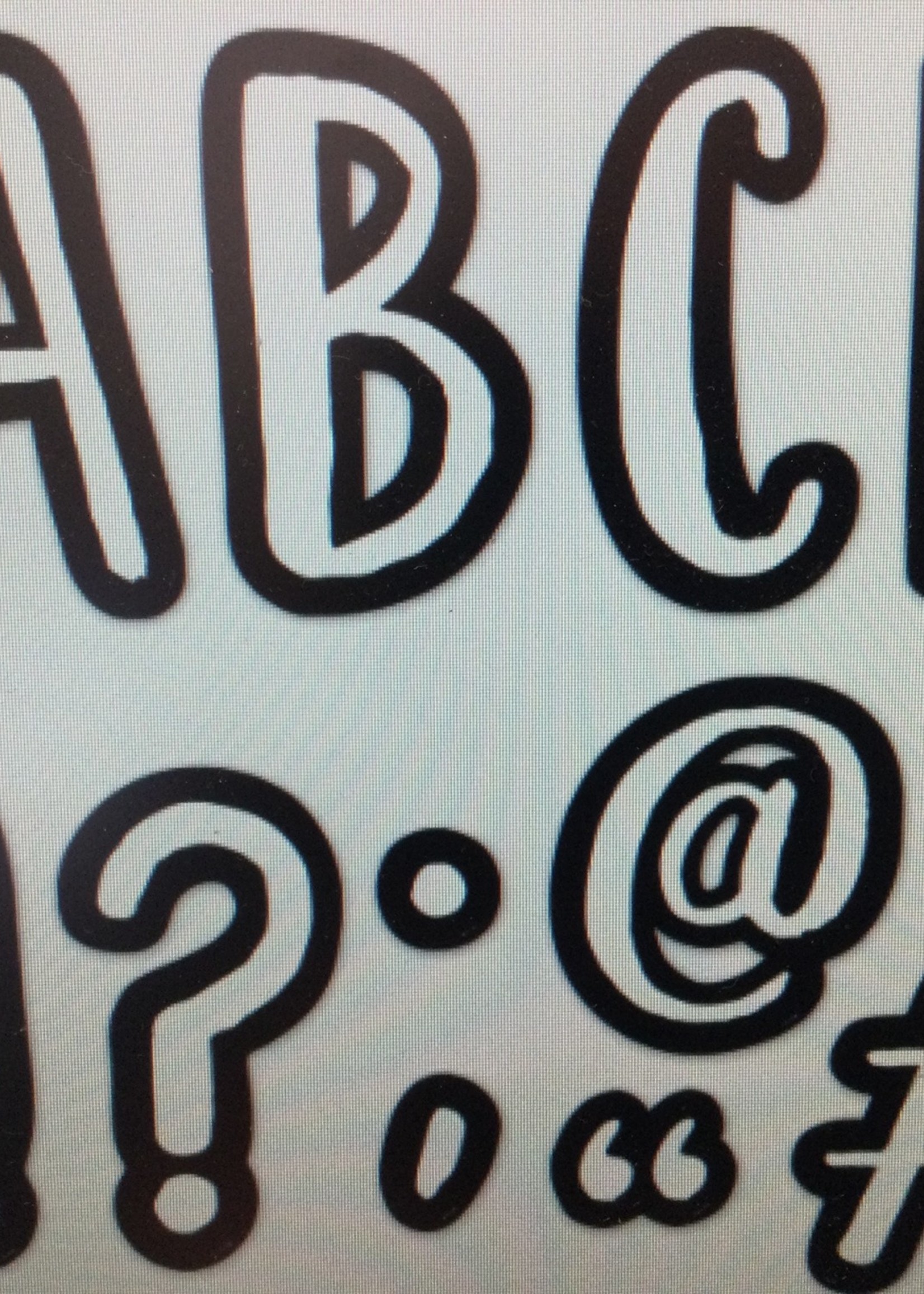 Cafe Uppercase 7" Letters 114pc