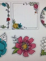 Doodly Blooms Cutouts 36pc
