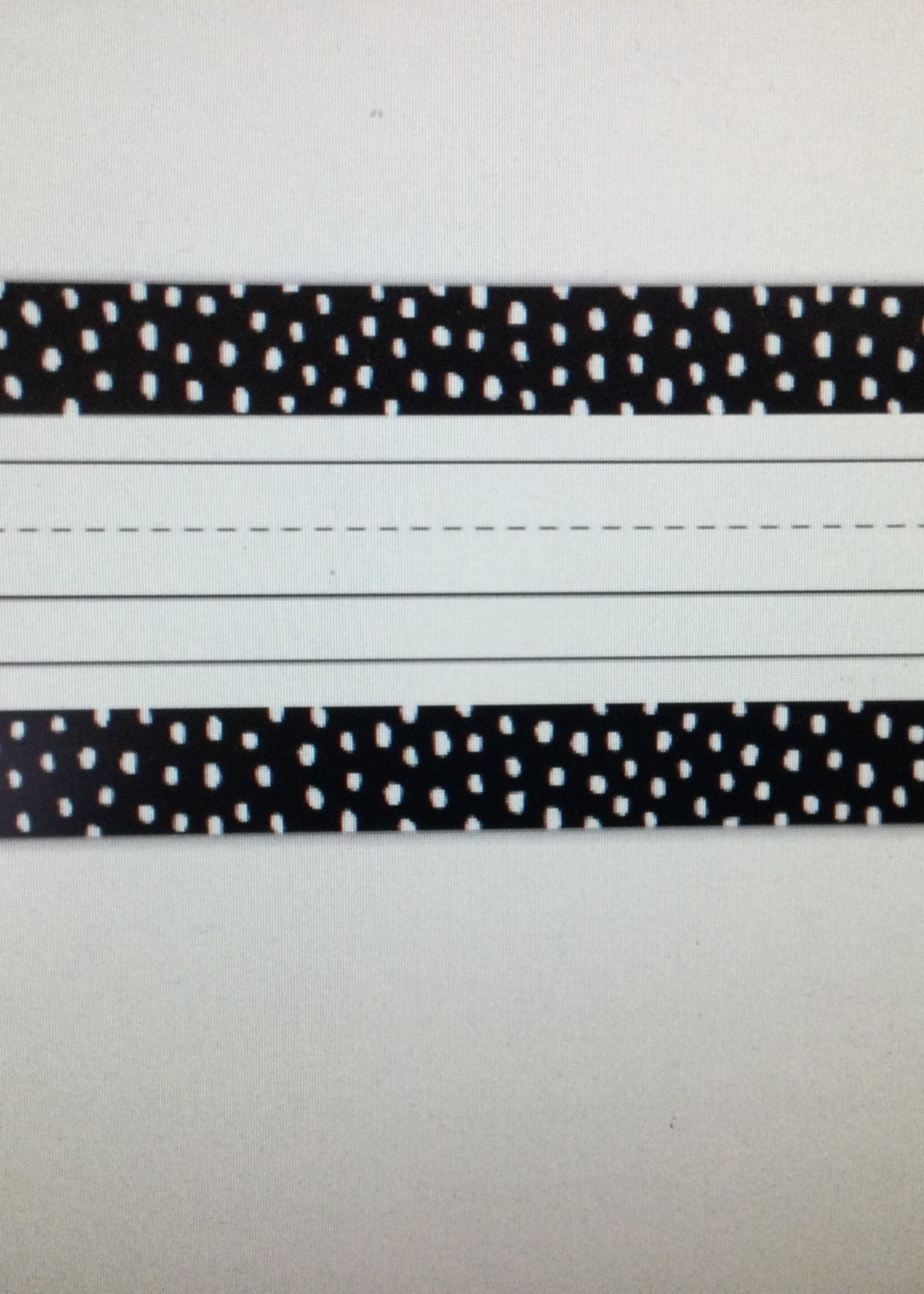 Messy Dots on Black Nameplates 36pk
