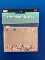 Colorful Kraft Bubbles Labels 36 pk