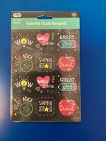 Chalk It Up! Colorful Chalk Reward Stickers