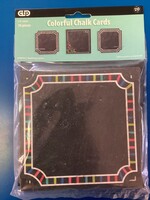 Colorful Chalk Cards Cutouts 36pc