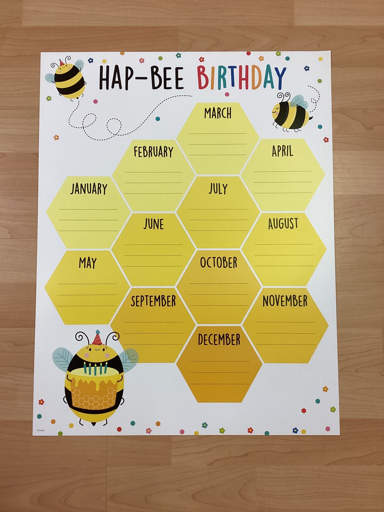 Hap-bee Birthday Chart - School Spot
