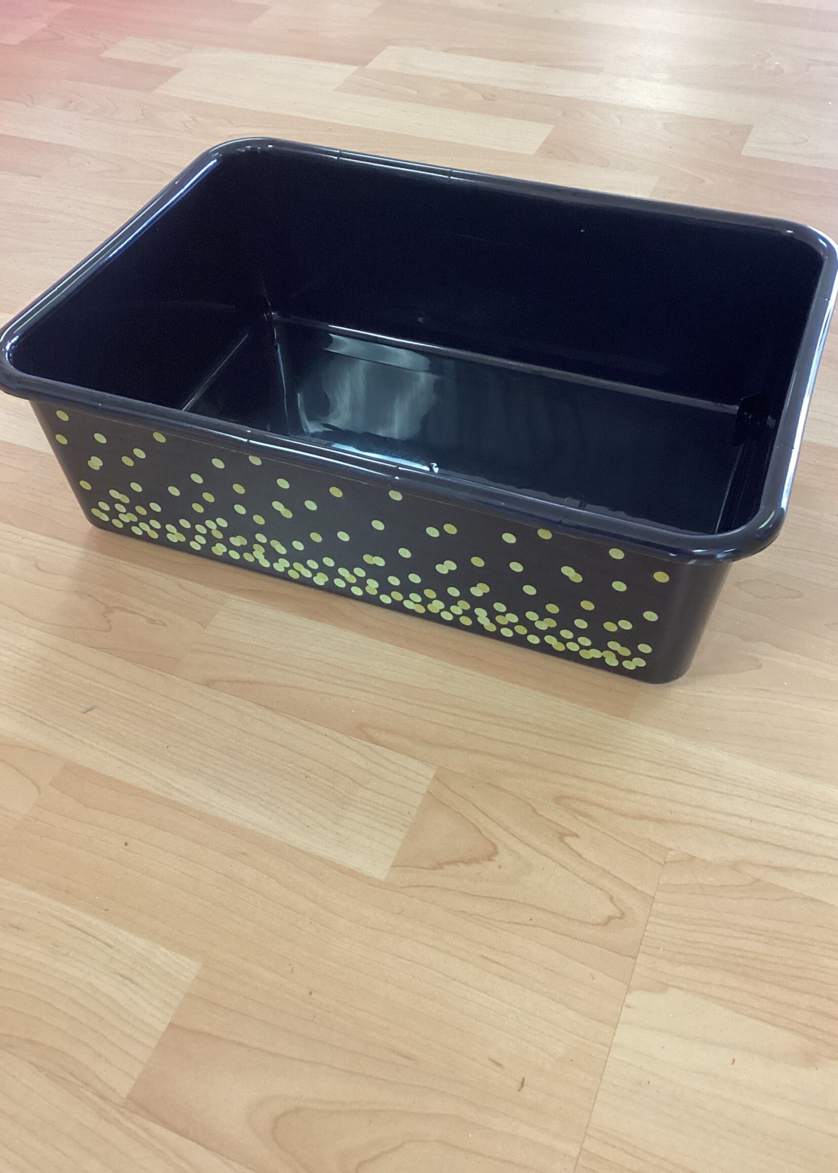 Black Confetti Large Storage Bin