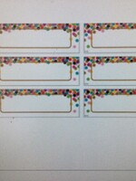 Confetti Magnetic Labels 20pc