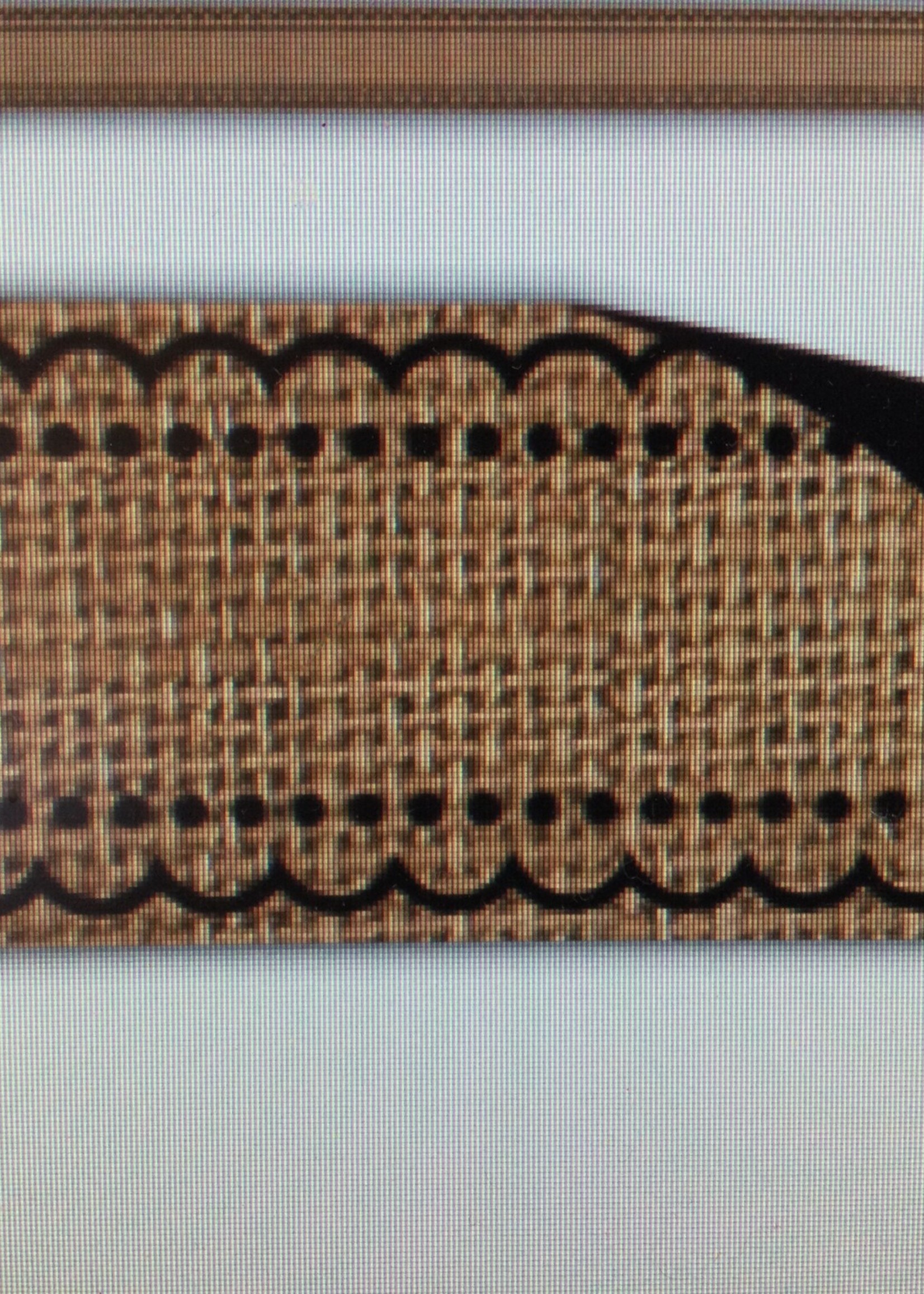 Burlap Magnetic Border 24'