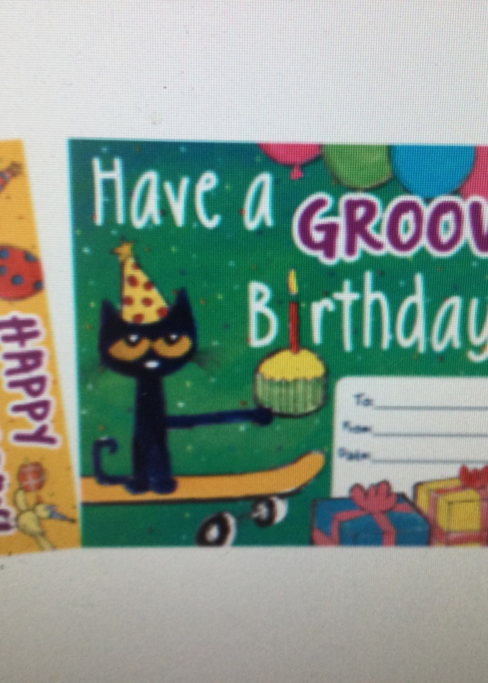 Pete The Cat Groovy Birthday Bookmark Awards 30pk