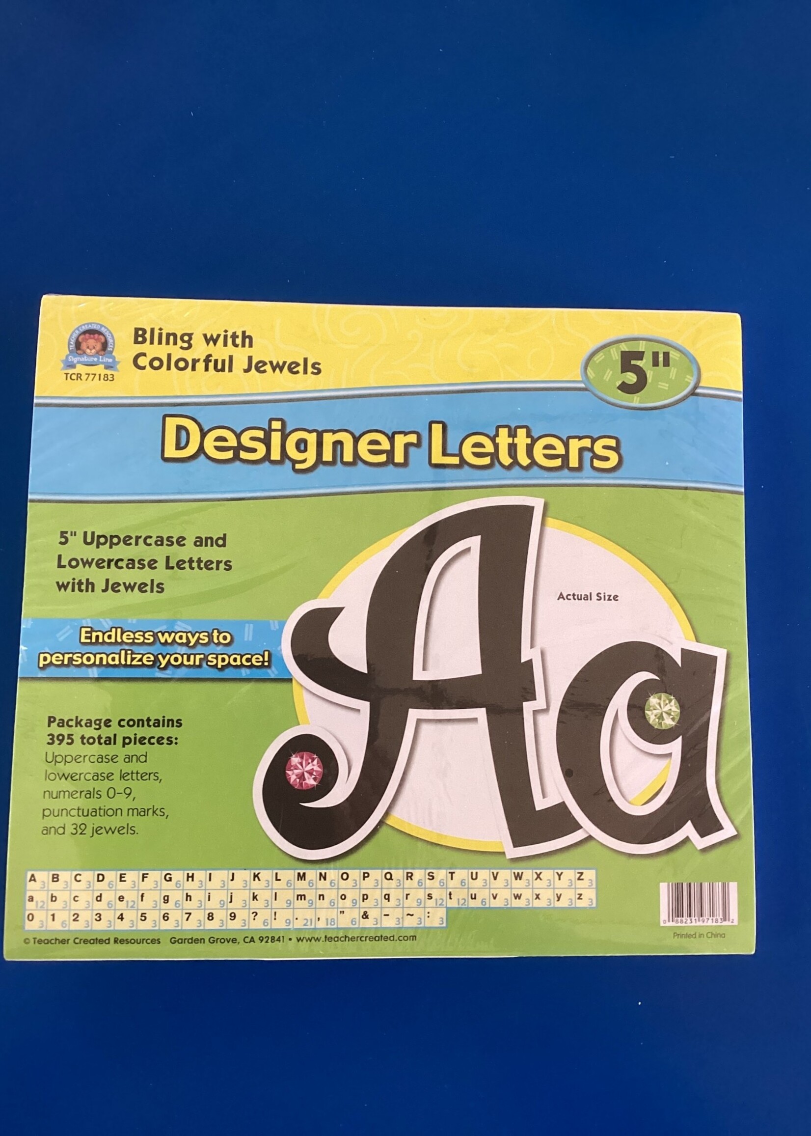 5" Bling Letters w/Colorful Jewels 395pc