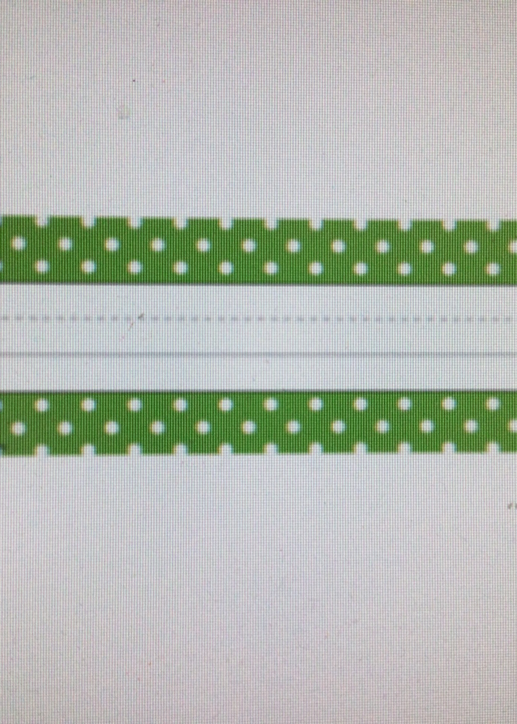 Lime Polka Dot Nameplates